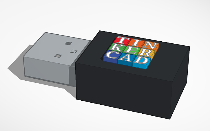 3D design usb stick - Tinkercad