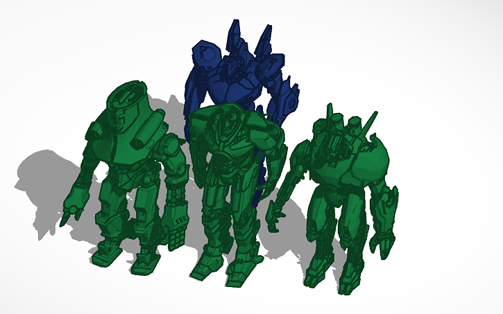 3D design Pacific rim robots - Tinkercad