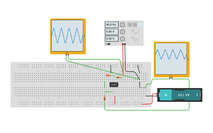 Circuit design OpAmp - Tinkercad