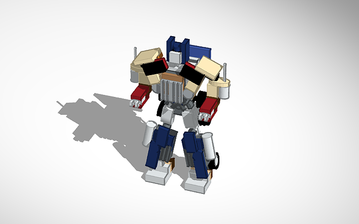 3D design transformers: evasion optimus prime (robot) - Tinkercad