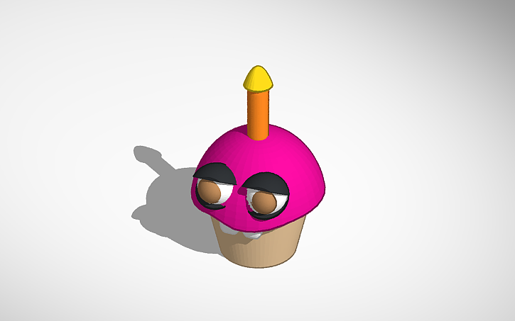 3d Design Mr Cupcake Tinkercad