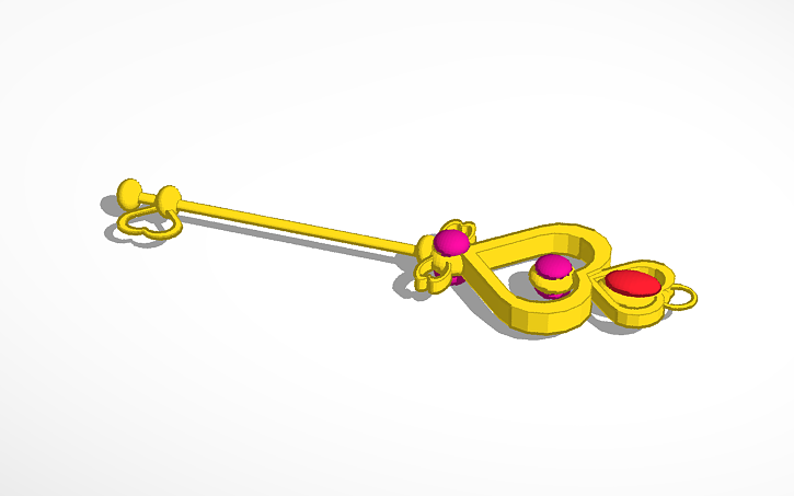 Sailor Moon Sailor Pluto Time Key Tinkercad