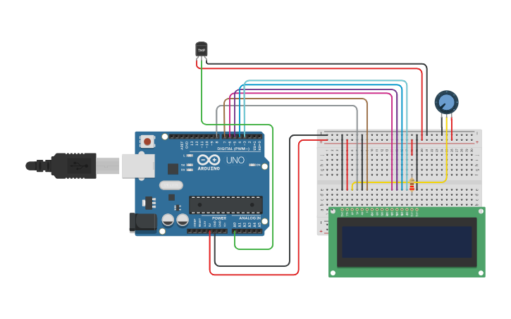 Circuit design HUMIDITY - Tinkercad