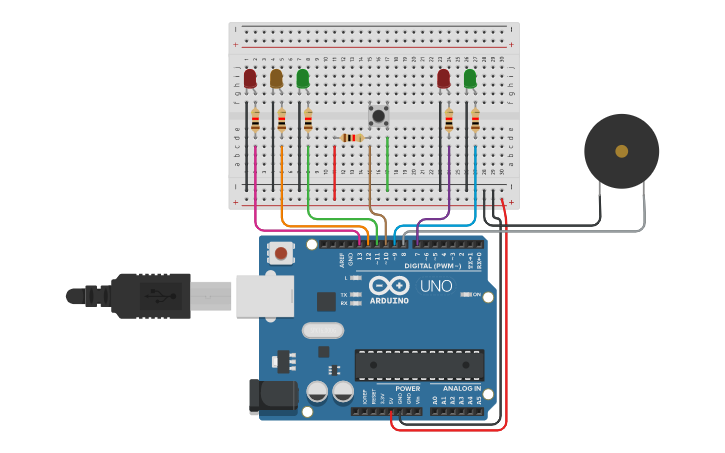 Circuit design Lab5 C++ | Tinkercad