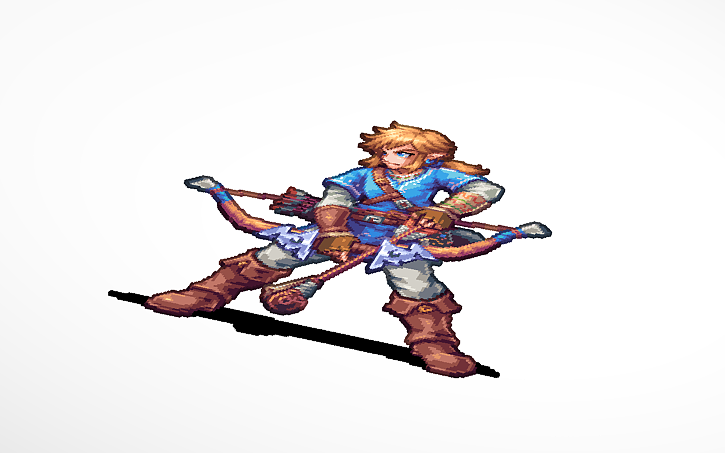 Link - Zelda Breath of the Wild - Pixel Art