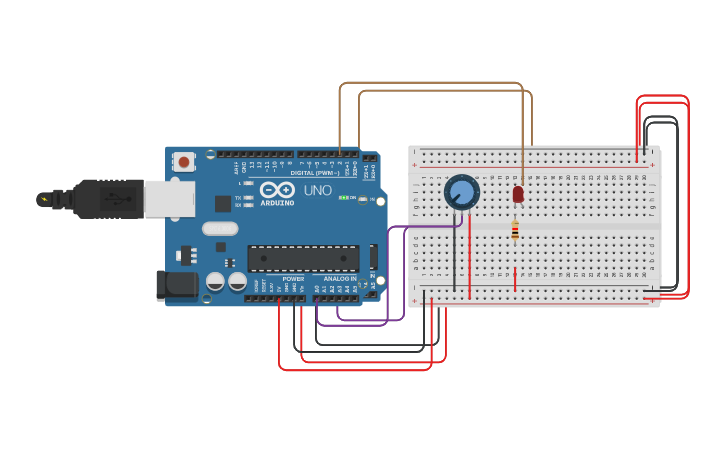 Circuit design Sensores | Tinkercad