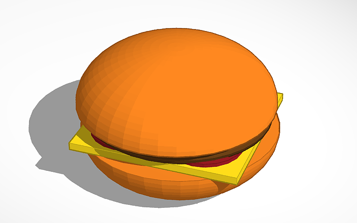 3D design Mc Donald Big Mac - Tinkercad