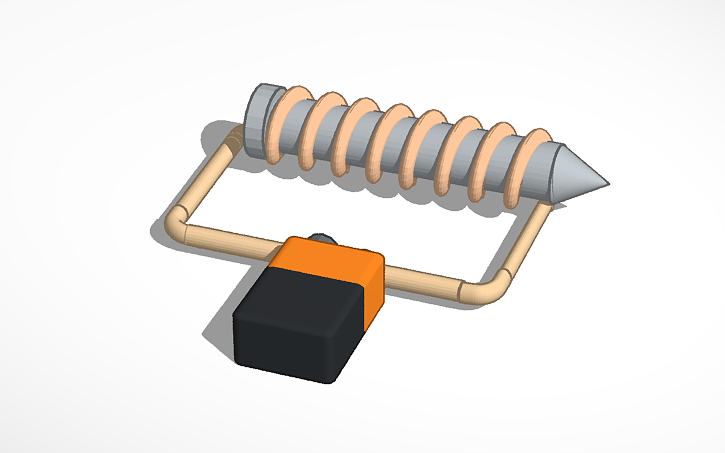 3D design Electromagnet Model - Tinkercad