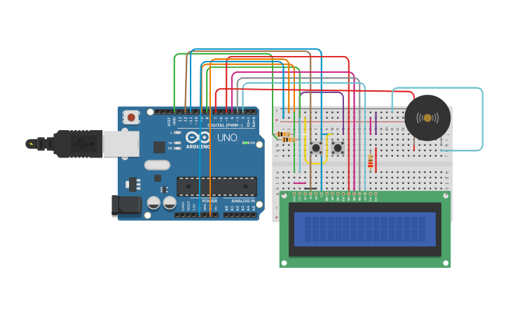 Circuit design DIGITAL ARDUINO CLOCK - Tinkercad