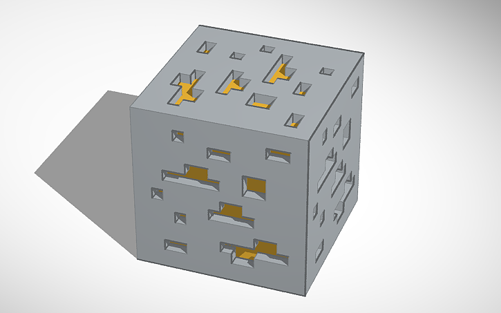 3D design Minecraft Gold ore - Tinkercad