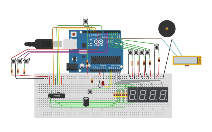Circuit design Final PeTa Countdown Timer - Tinkercad