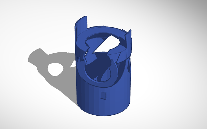 3D design vertical ROV cover - Tinkercad