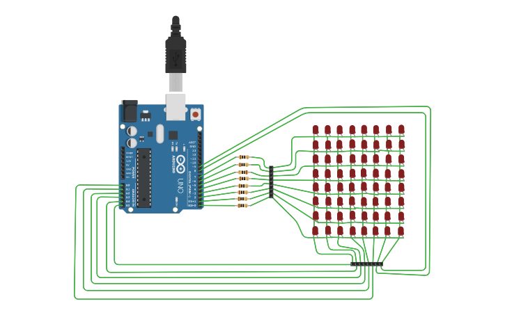 Circuit design MATRIX - Tinkercad