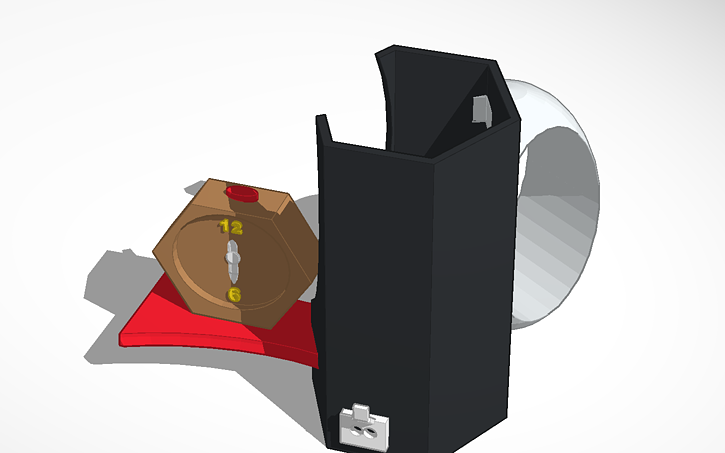 3D design Clock pencil box | Tinkercad
