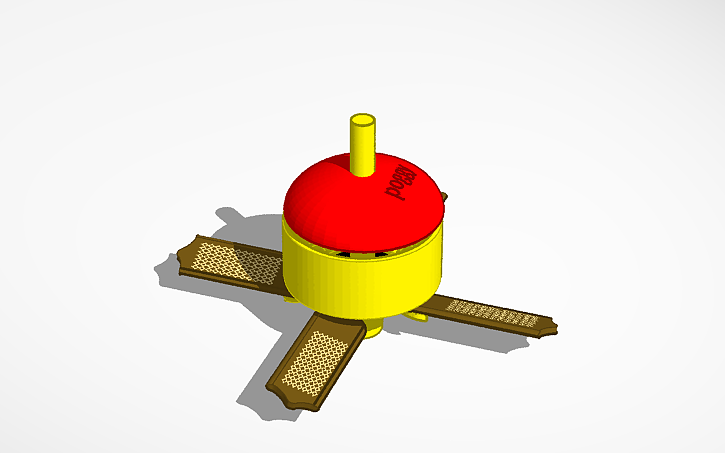 3D design (comingsoon?) manual handheld mini ceiling fan with push ...