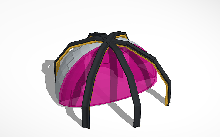 3D design Spider moon base - Tinkercad