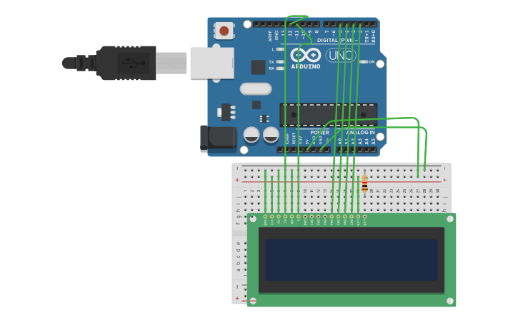 Circuit design LED DISPLAY - Tinkercad
