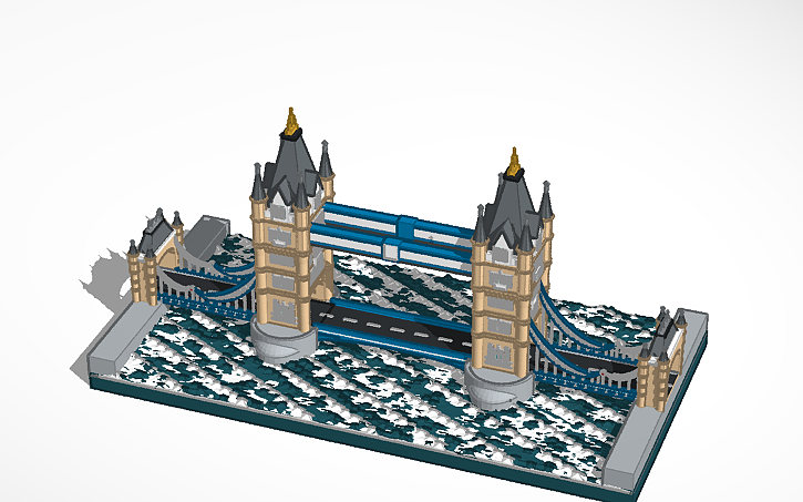 3D design Tower Bridge - Tinkercad