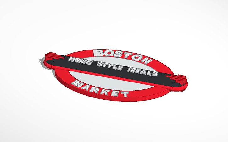 Boston Market Logo Tinkercad