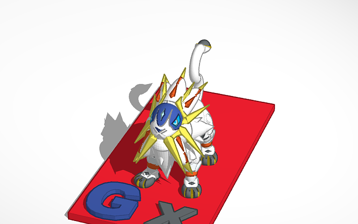 solgaleo pokemon 3D model 3D printable