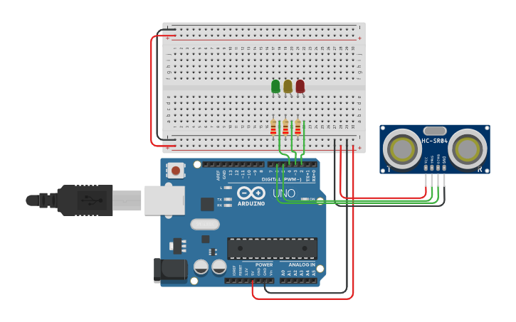 Circuit design 10 - modulo de US | Tinkercad