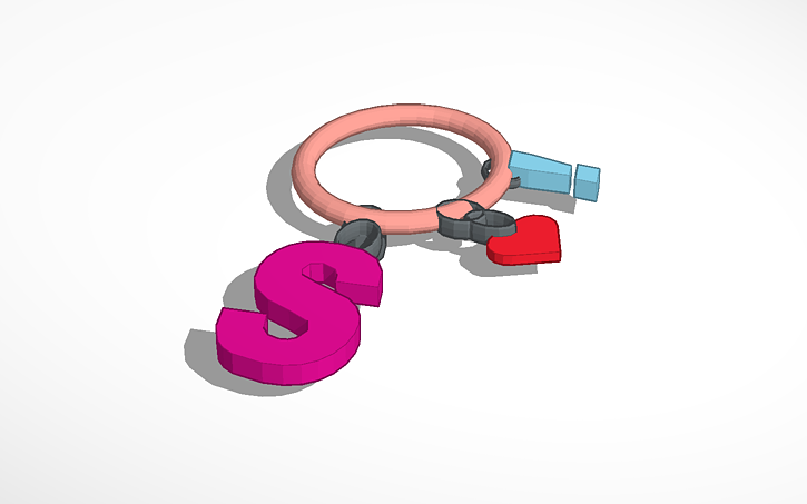 3D design Key Chain - Tinkercad