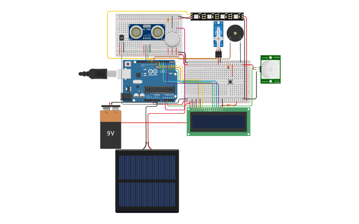 Circuit design Super mega умная хата - Tinkercad