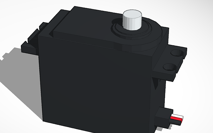3D design servo motor - Tinkercad