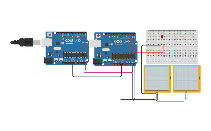 Circuit design I2c - Tinkercad