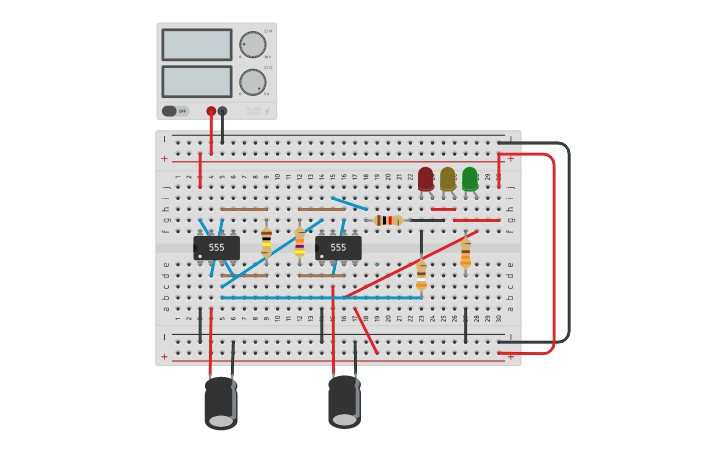 Circuit design Project Filnal- Traffic light control 555 timer ic ...