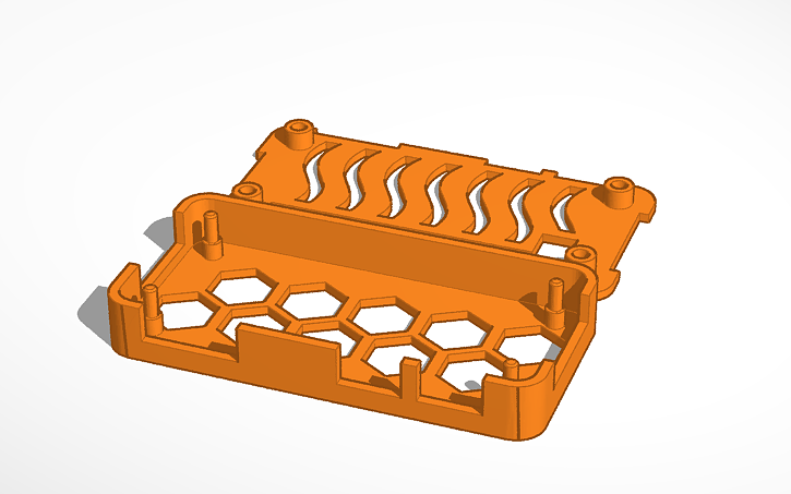 3D design RPi0_case - Tinkercad