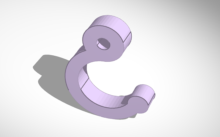 3D design Hook - Tinkercad