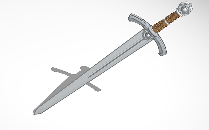 3D design An Arming Sword - Tinkercad