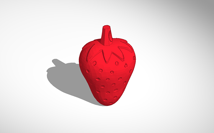 3D design Strawberry | Tinkercad