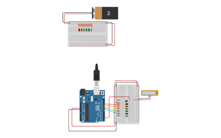 Circuit design Intro Arduino Circuit - Tinkercad