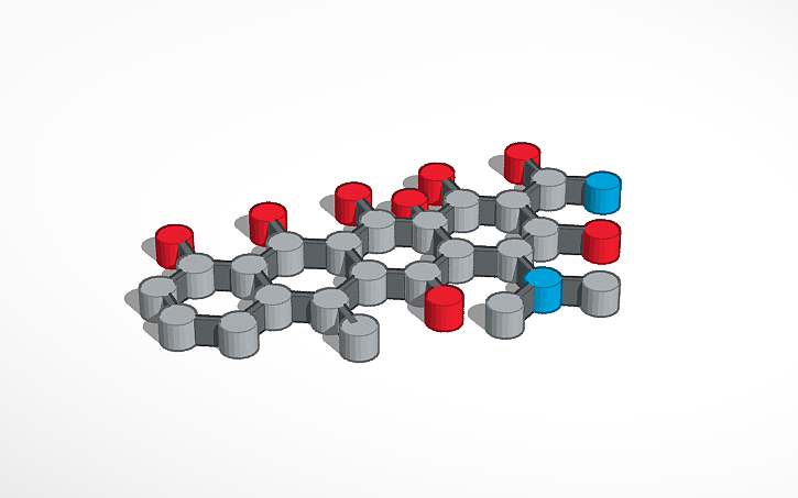 3D design Bubonic plague molecular structure | Tinkercad
