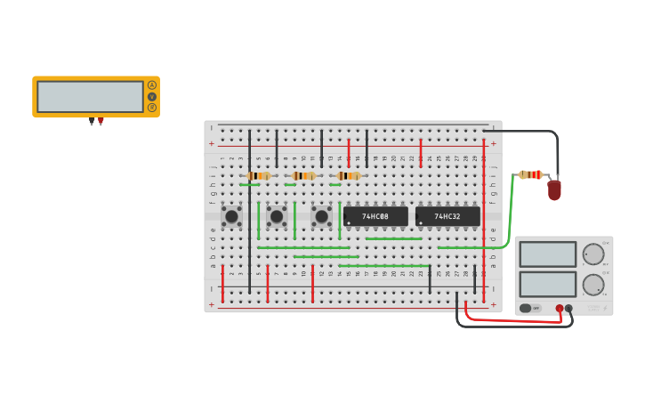 Circuit Design Circuito Combinacional Básico Tinkercad