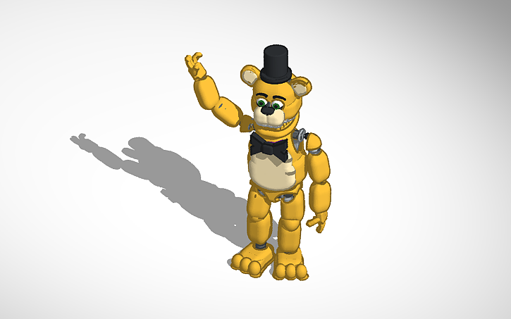 3D design Golden Freddy - Tinkercad