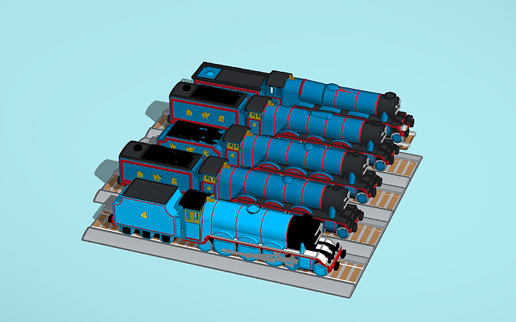 3D design Gordon The Big Express Engine (LNER Class A1 Pacific) - Tinkercad
