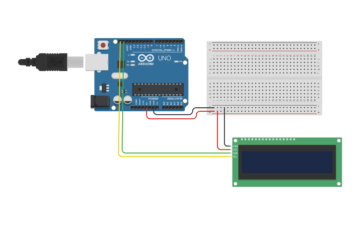 Circuit design I2C Scanner | Tinkercad