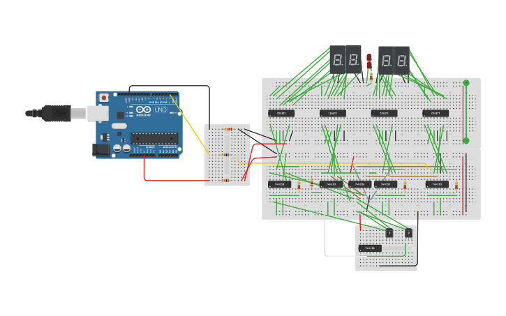 Circuit design Clock - Tinkercad