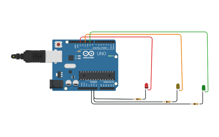 Circuit design Placa Arduino uno. | Tinkercad
