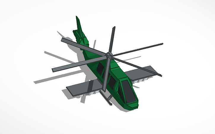 3D design super helicoptero | Tinkercad