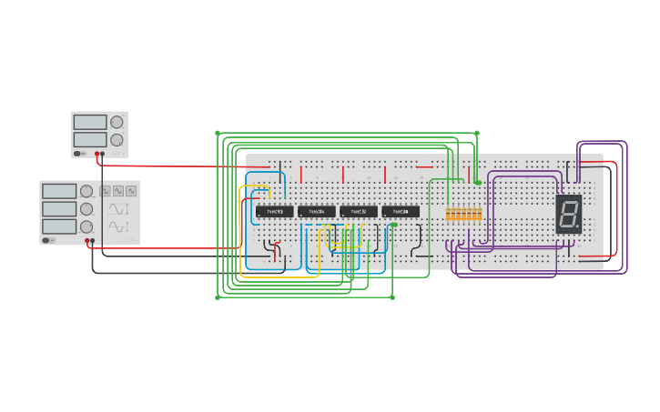 Circuit Design Contador Tinkercad