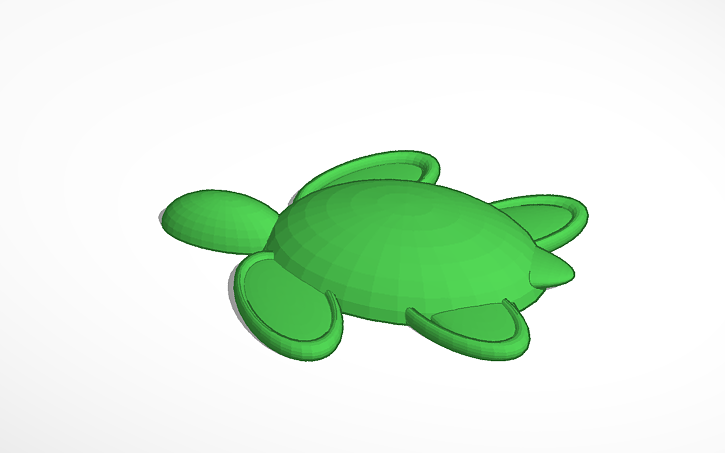 3D design turtle - Tinkercad