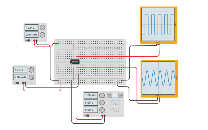 Circuit design Comparator - Tinkercad