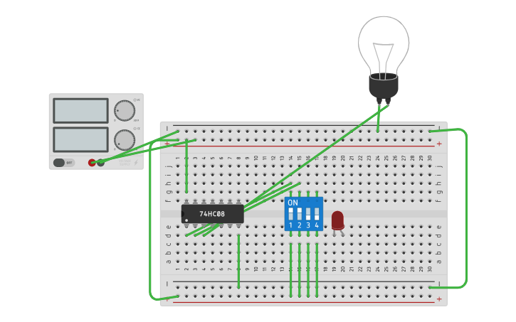 Circuit design logic - Tinkercad