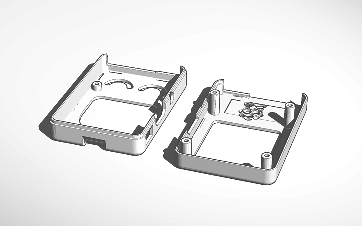 3D design Raspberry Pi B+ case - Tinkercad