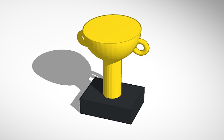 Openscad Trophy 3D design trophy - Tinkercad