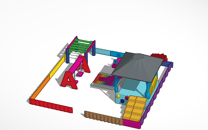 3D design Zaria's Playground... | Tinkercad